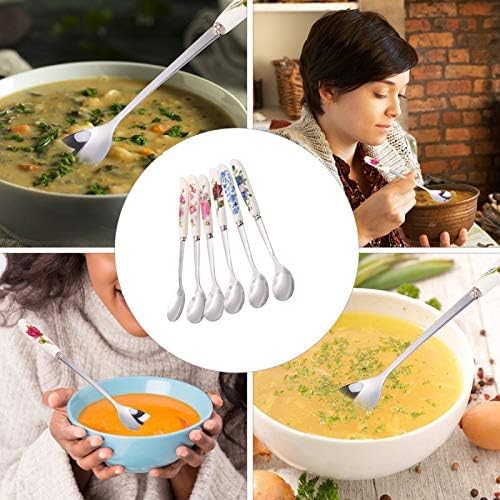 Aiptosy ceramic-handle spoon set for easy cleaning and gifting.