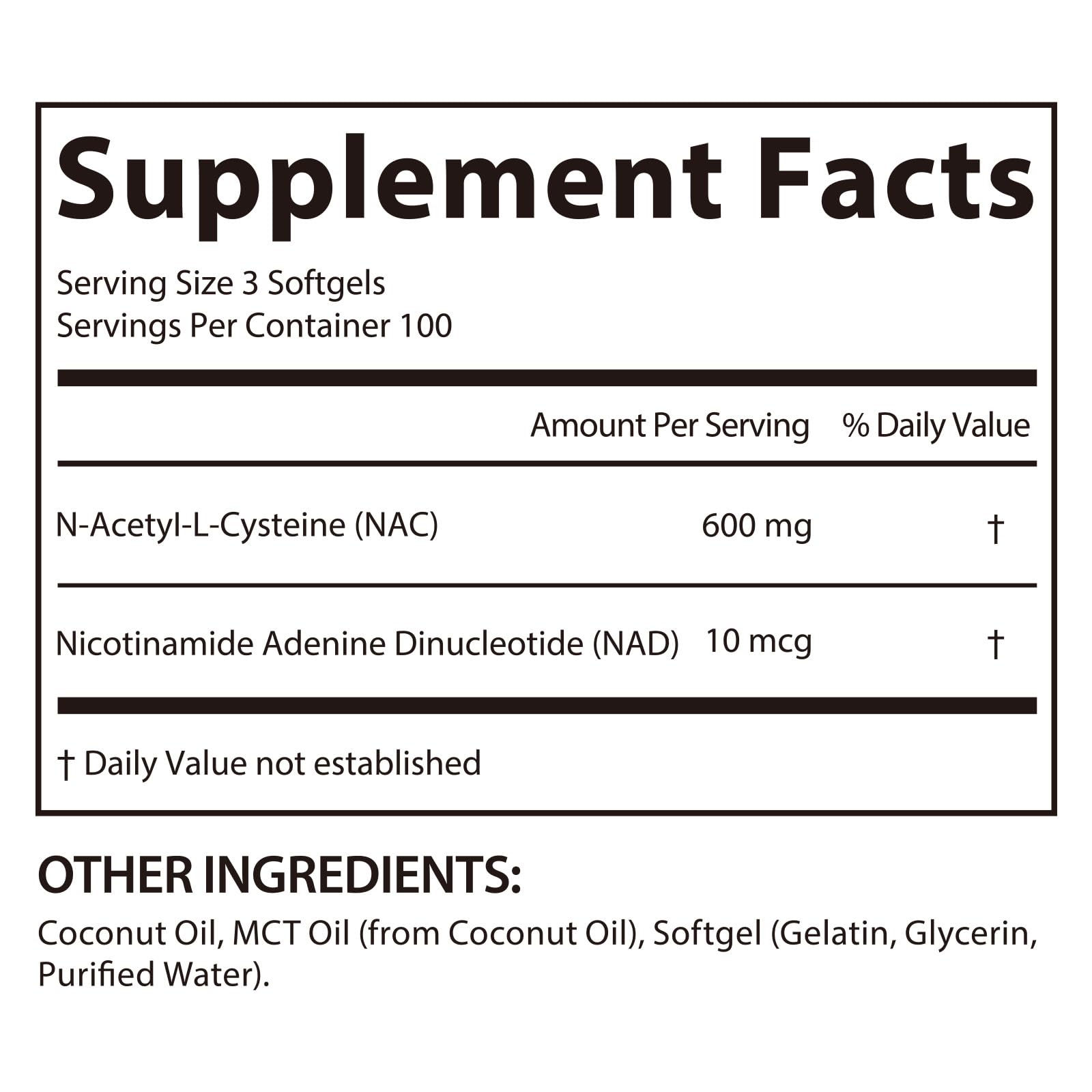 AIQIUSHA NAC supplement bottle side view highlighting ingredients
