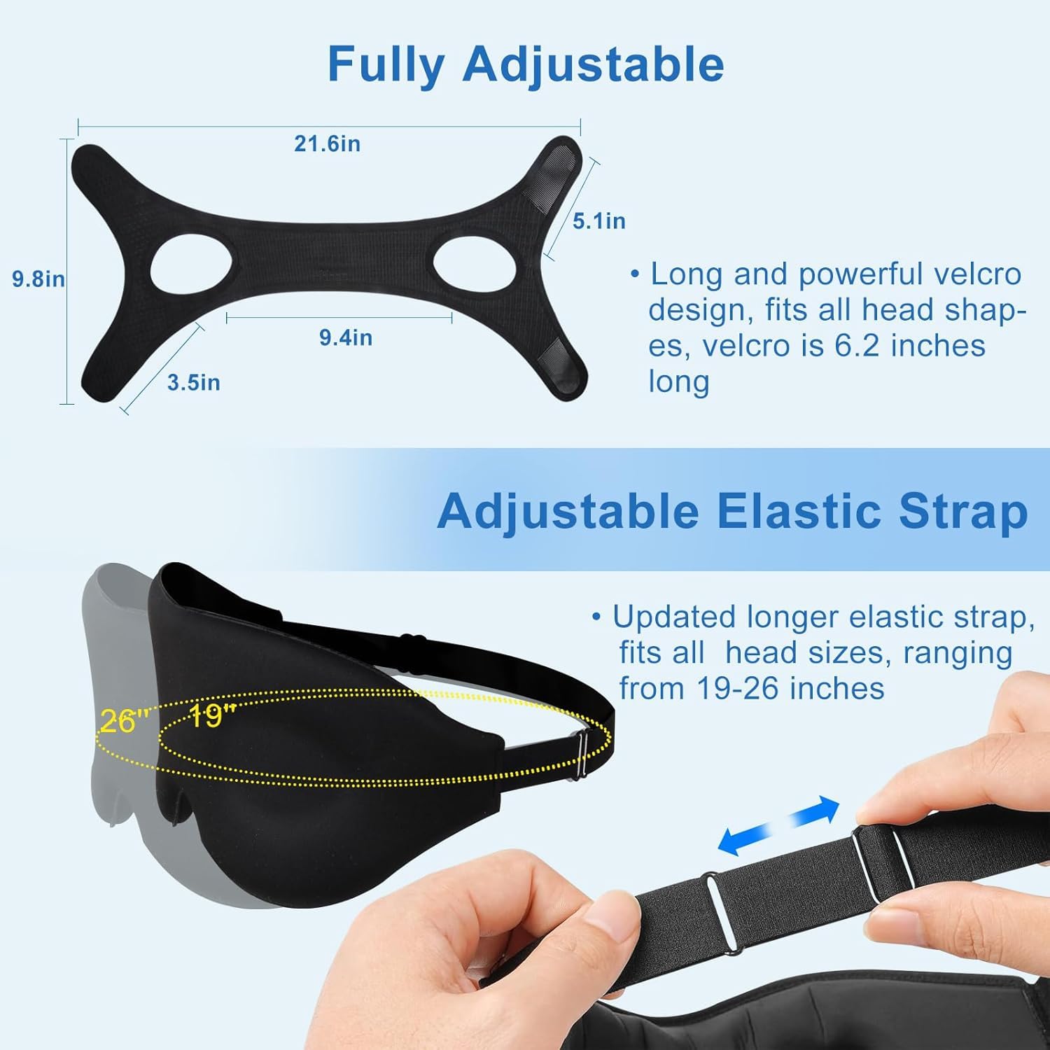 Air Blow chin strap fits all head shapes thanks to adjustable design.