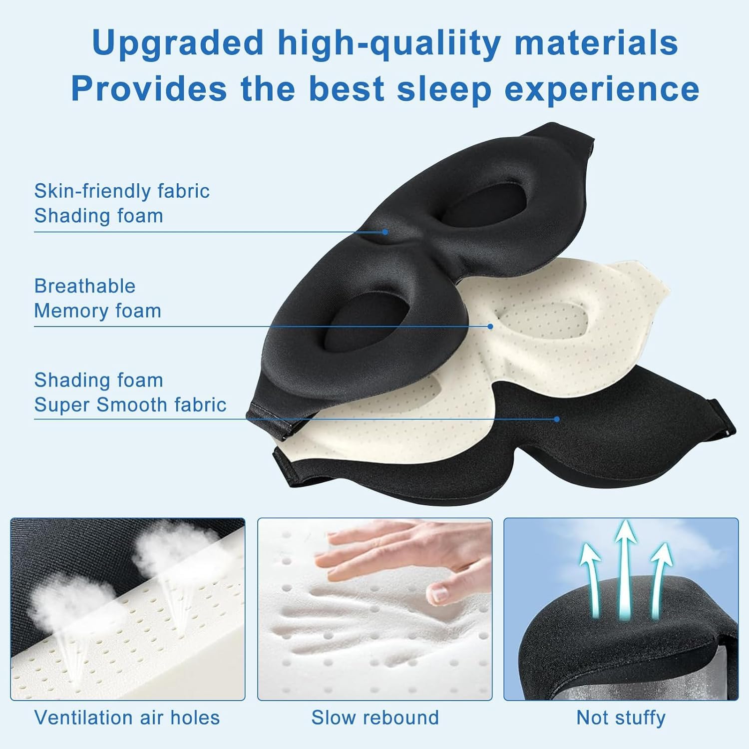 Air Blow chin strap travel use supports sleep on the go.