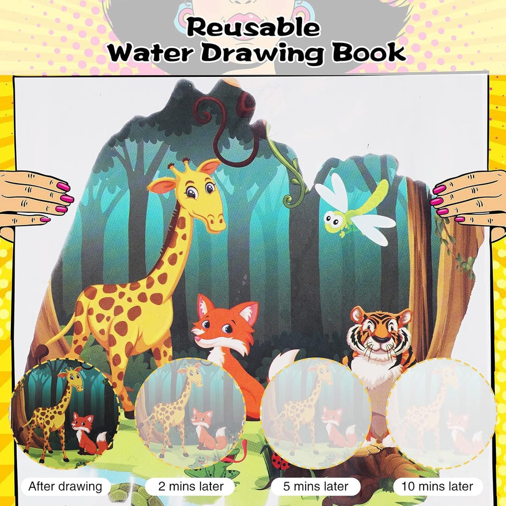 Air Blow water coloring book cars for travel-friendly art sessions.