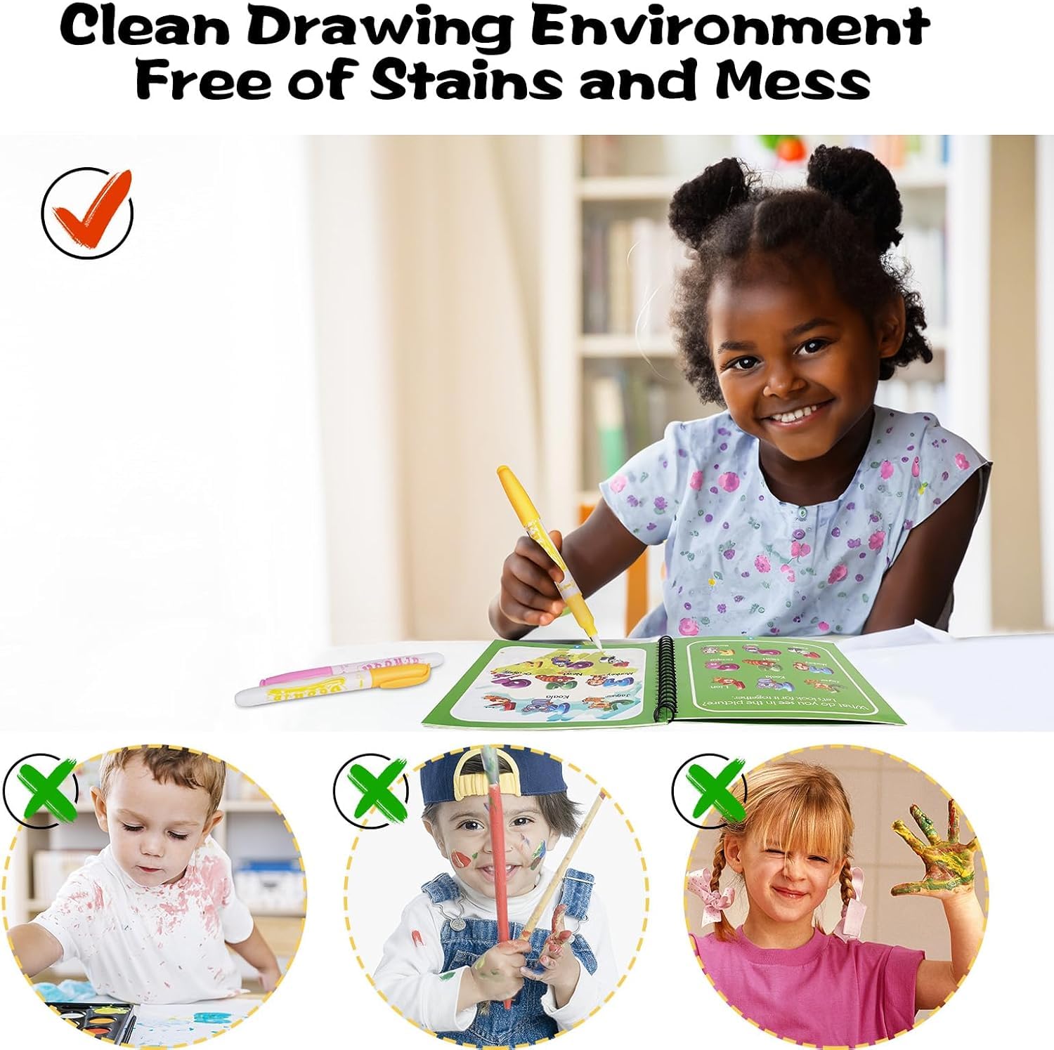Air Blow water coloring book underwater world for engaging sensory discovery.