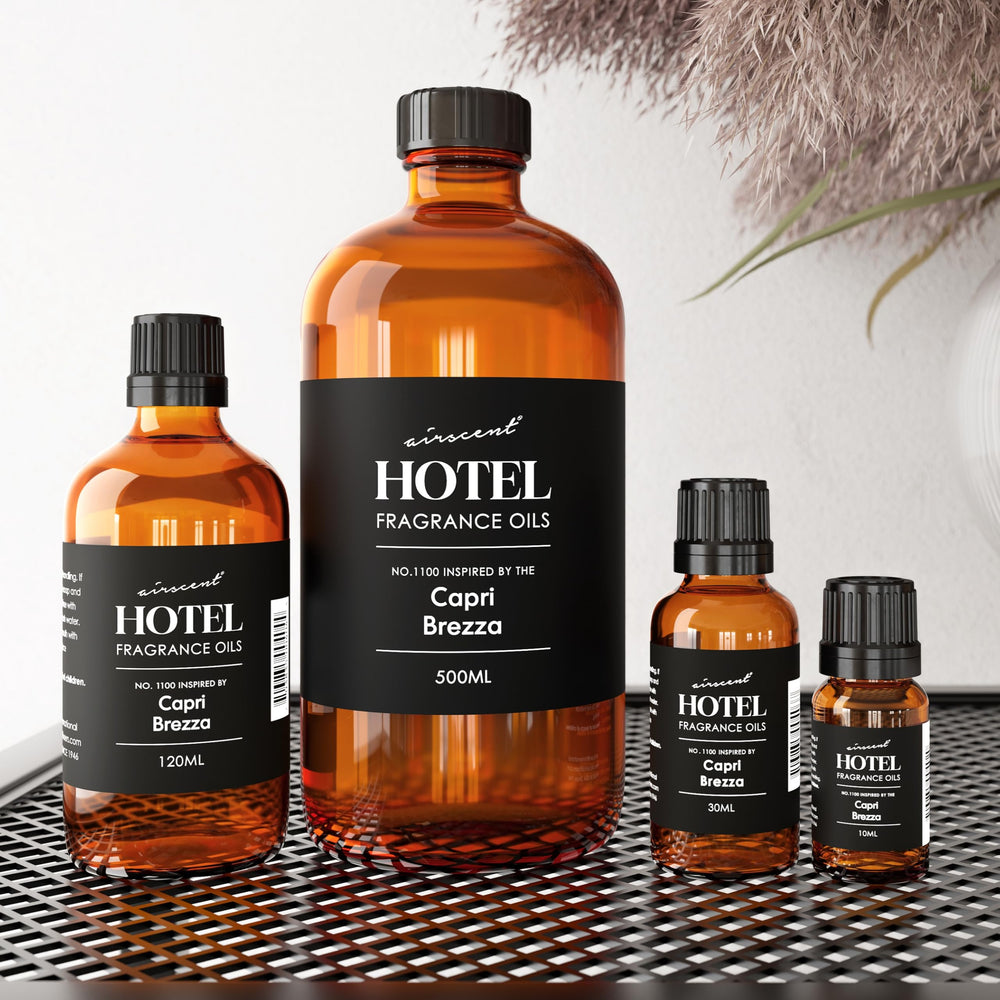 Air-Scent Capri Brezza crafting idea features the oil for candles and soaps.