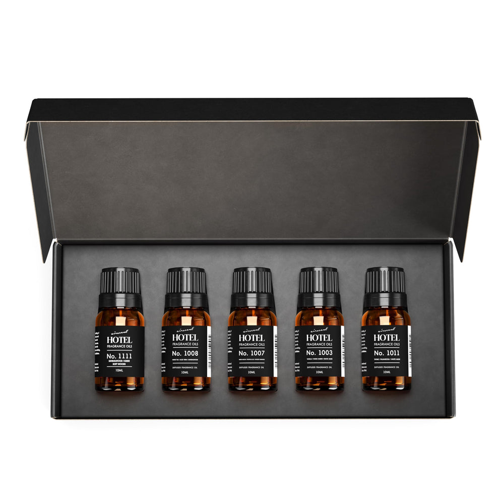 Air-Scent My Way bottle in gift set enhances home ambiance with luxury hotel notes.