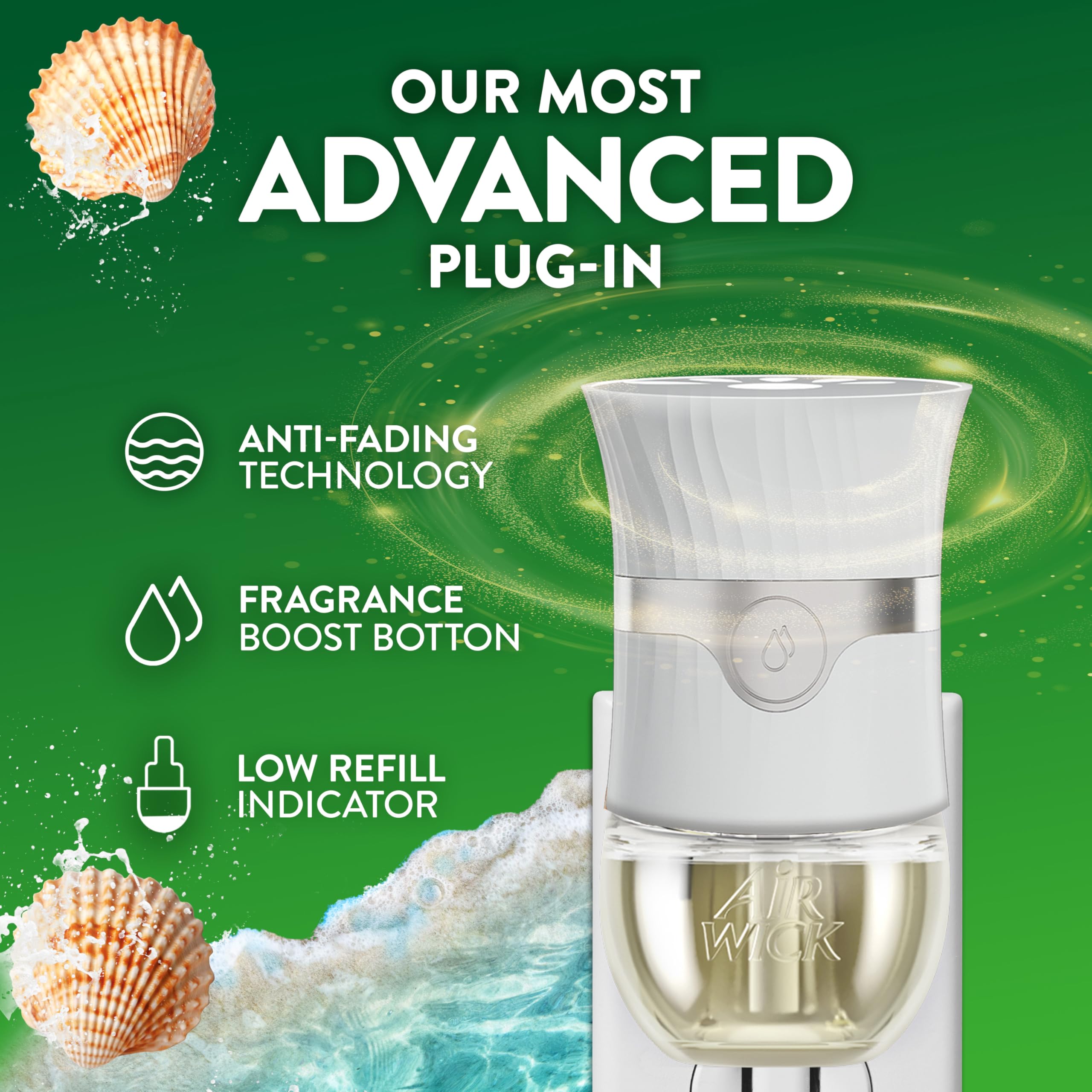 Air Wick bedroom aroma creating calm and relaxing atmosphere