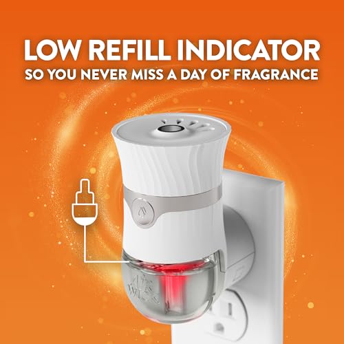 Air Wick essential-oils-infused refill ready for natural aroma boost.