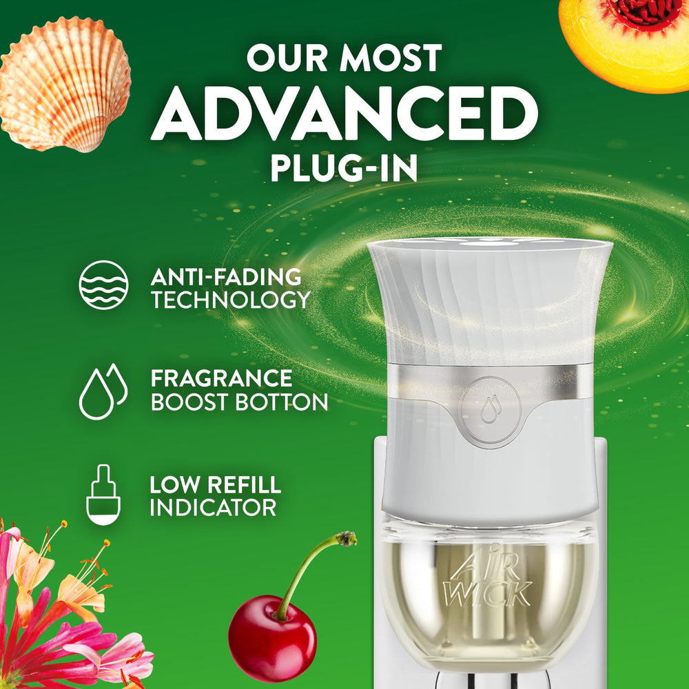 Air Wick essential oils in spring formula showing vibrant fragrance notes