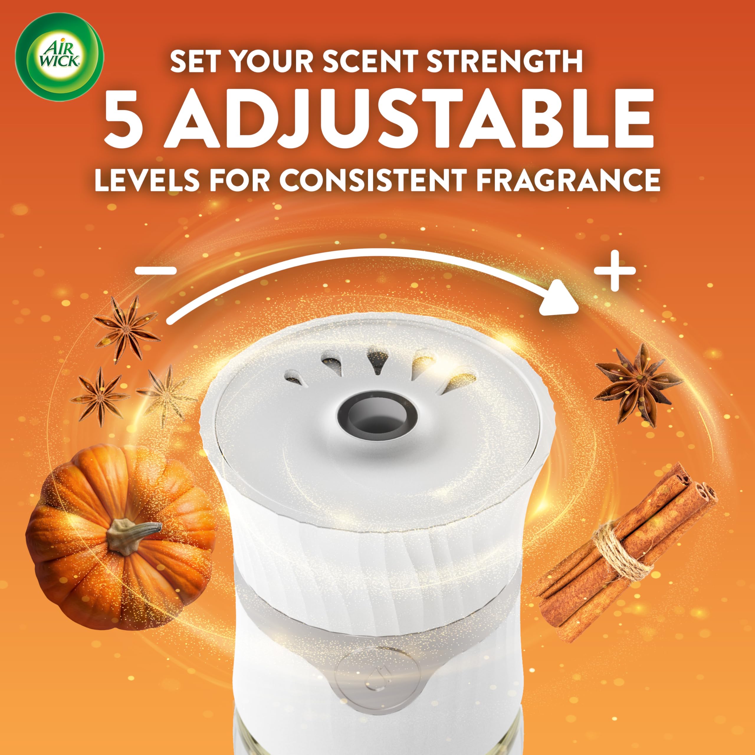 Air Wick 4-count Pumpkin Spice refills on store shelf