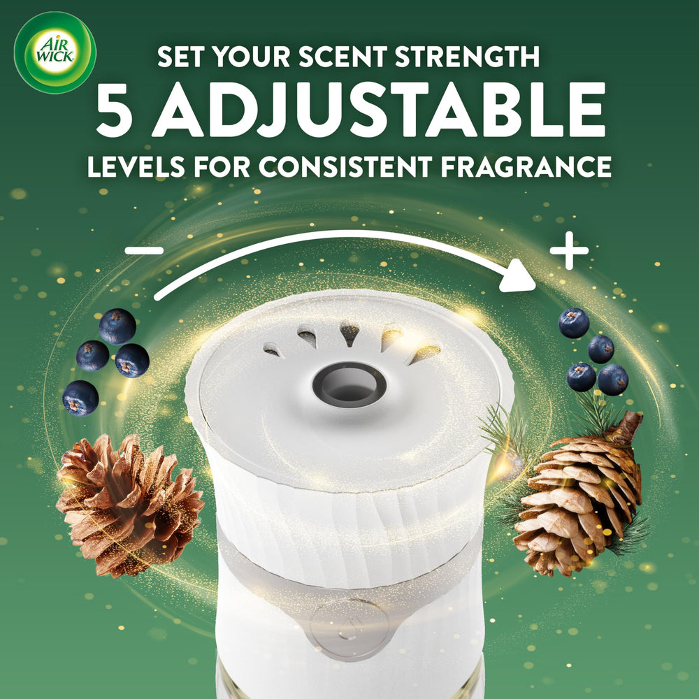 Air Wick refill enhances home atmosphere without overpowering rooms.