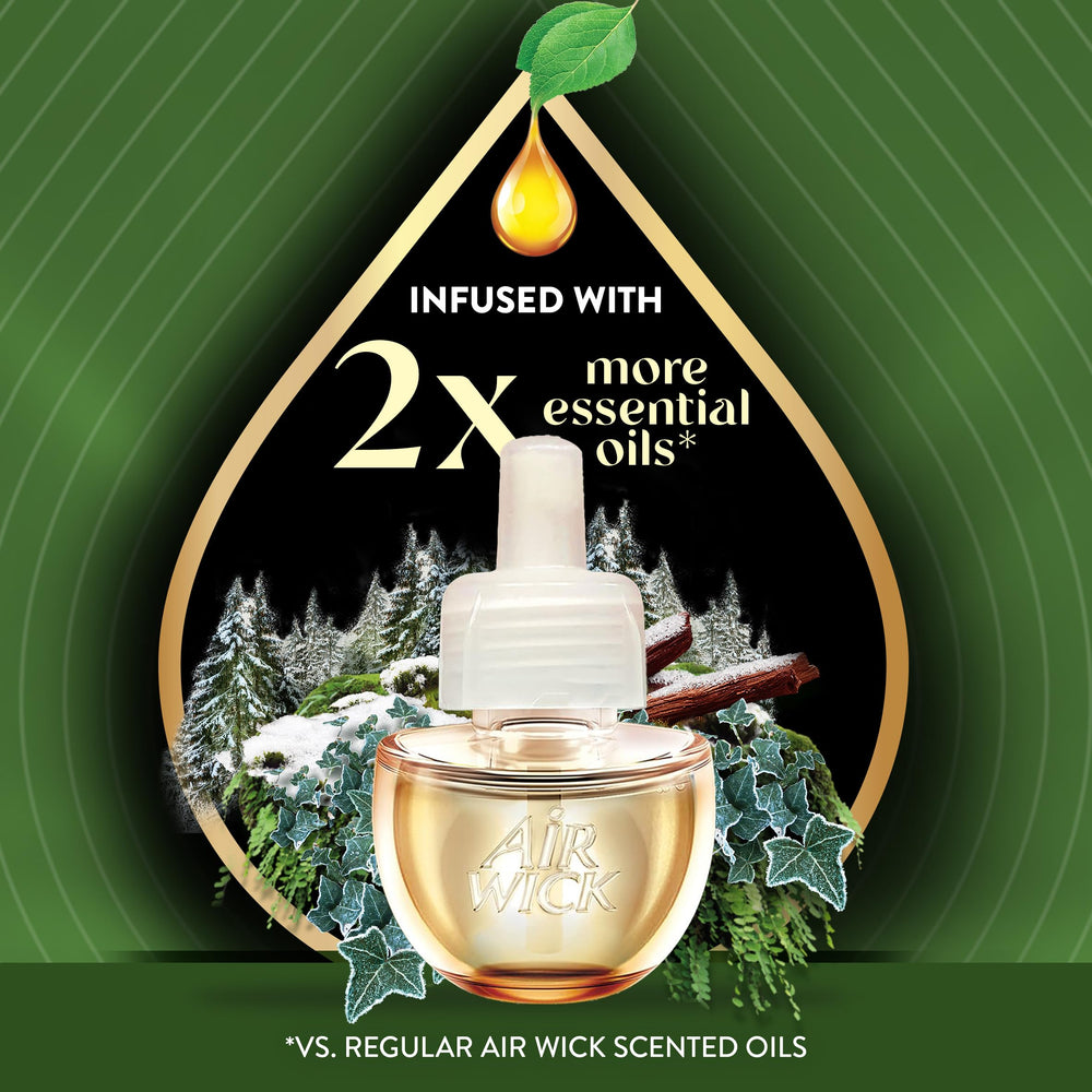 Air Wick Winter Woods refill packaging close-up with label details