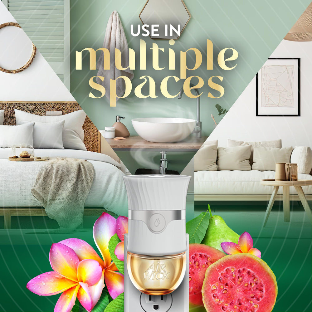 Air Wick Vibrant Nectarine Paradise diffuser back view highlights design