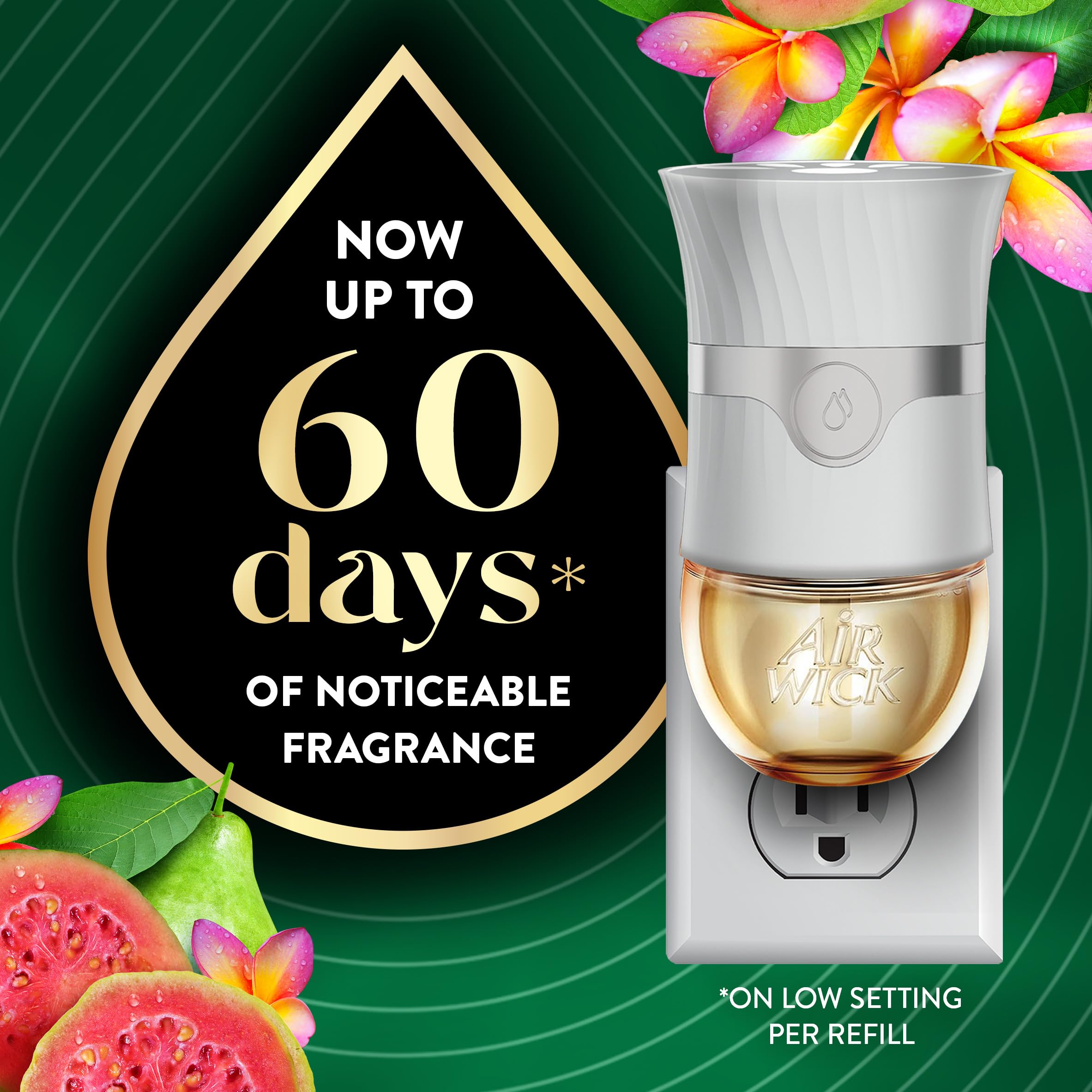 Air Wick Vibrant Nectarine Paradise refill pack keeps fragrance going
