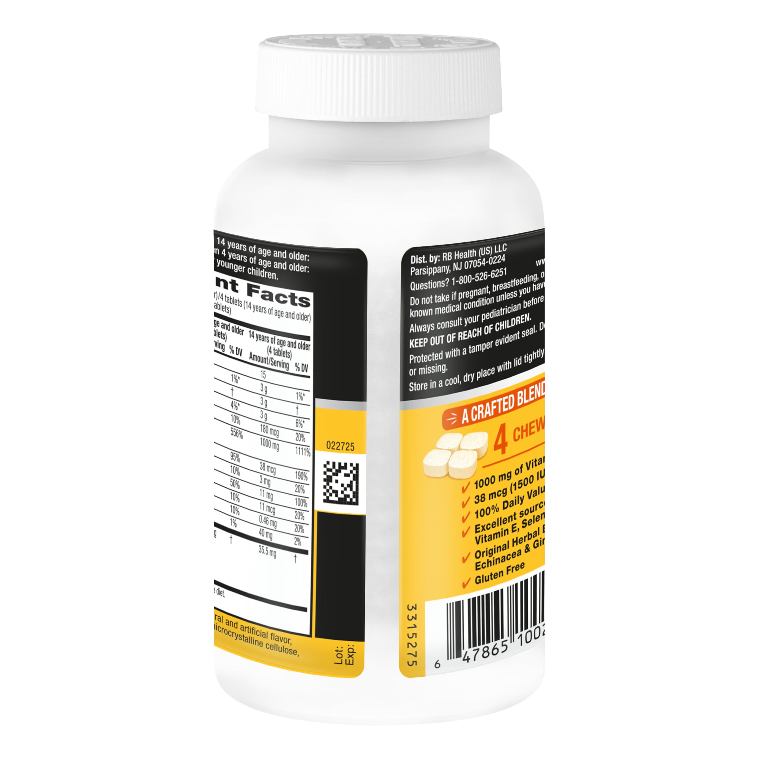 Airborne Citrus on-the-go pack illustrates portable immune support.