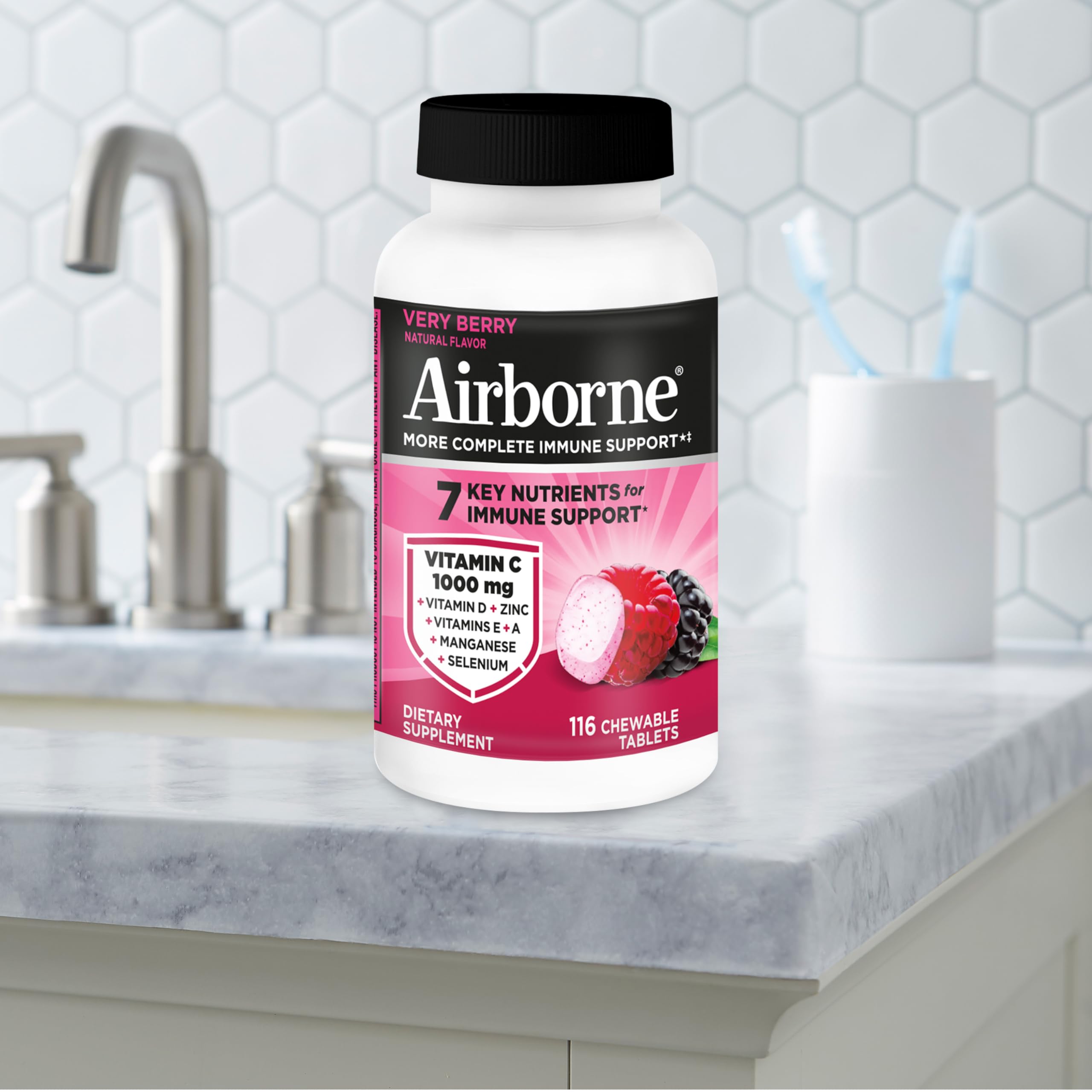 Airborne heat exposure notice graphic on packaging.