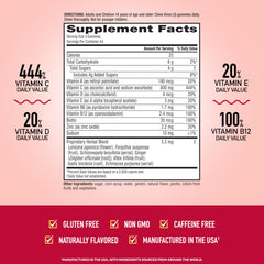 Airborne Immune Essentials Gummies Zesty Orange flavor close-up for taste appeal.