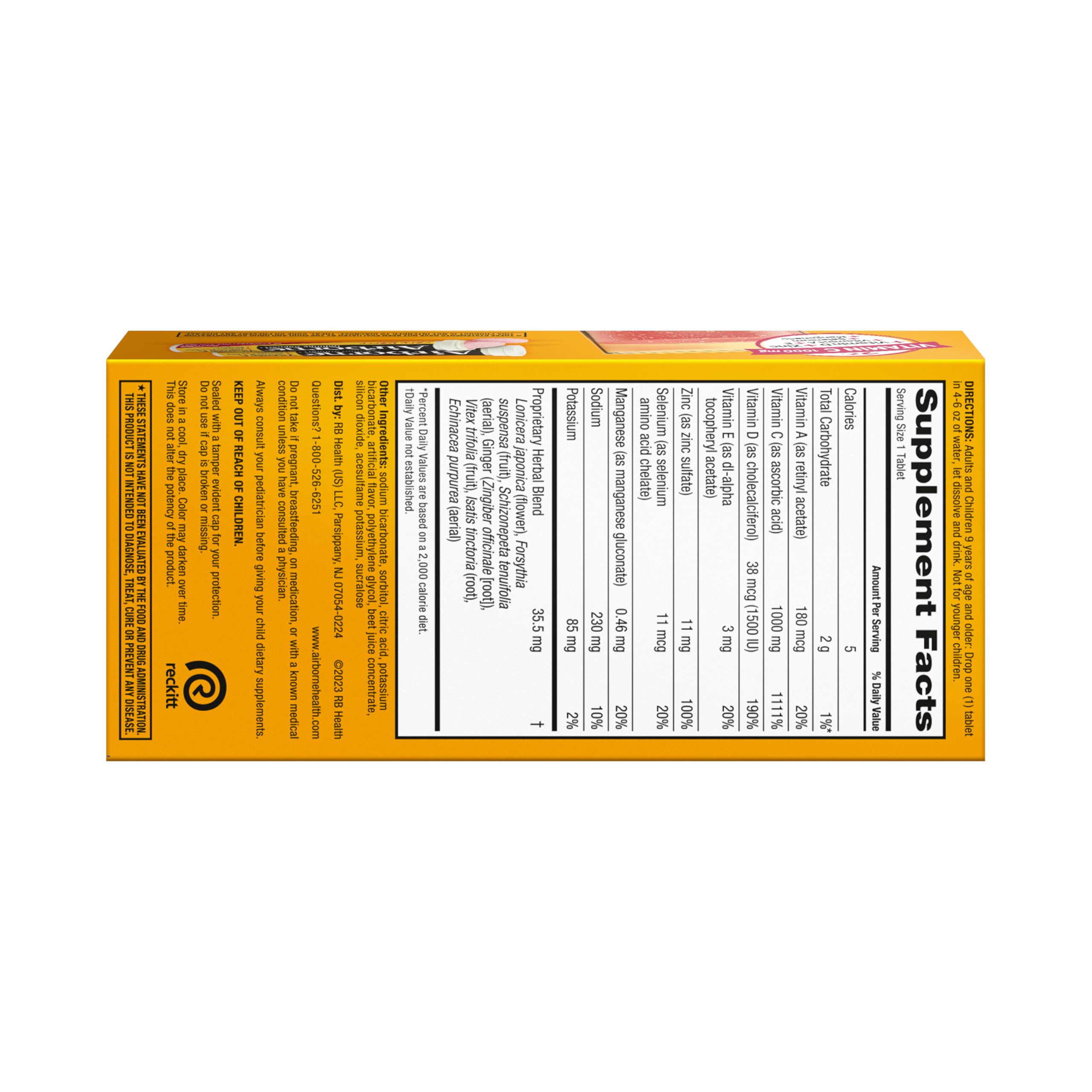 Airborne dissolving tablet being used at home for daily routine.