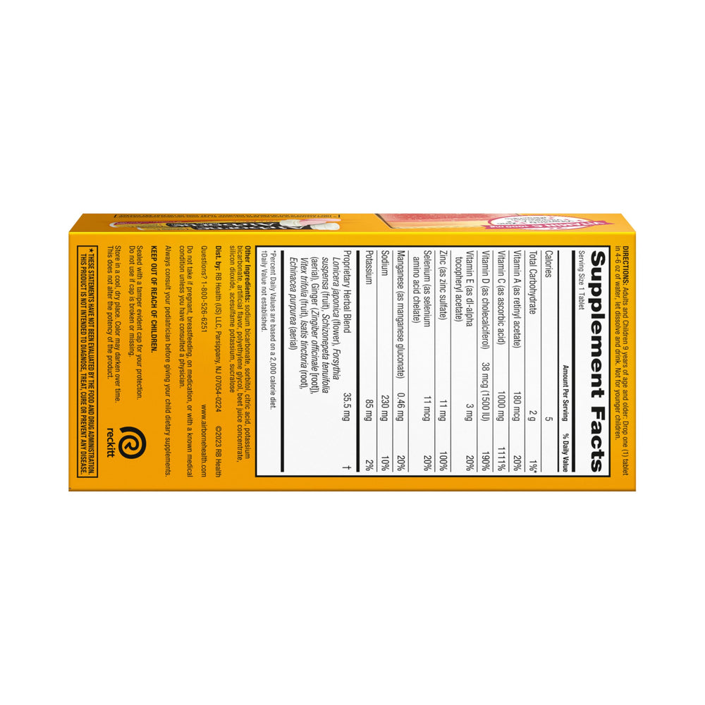 Airborne dissolving tablet being used at home for daily routine.