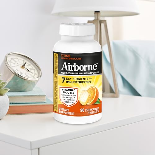 Gluten-free badge on Airborne packaging highlights dietary compatibility.