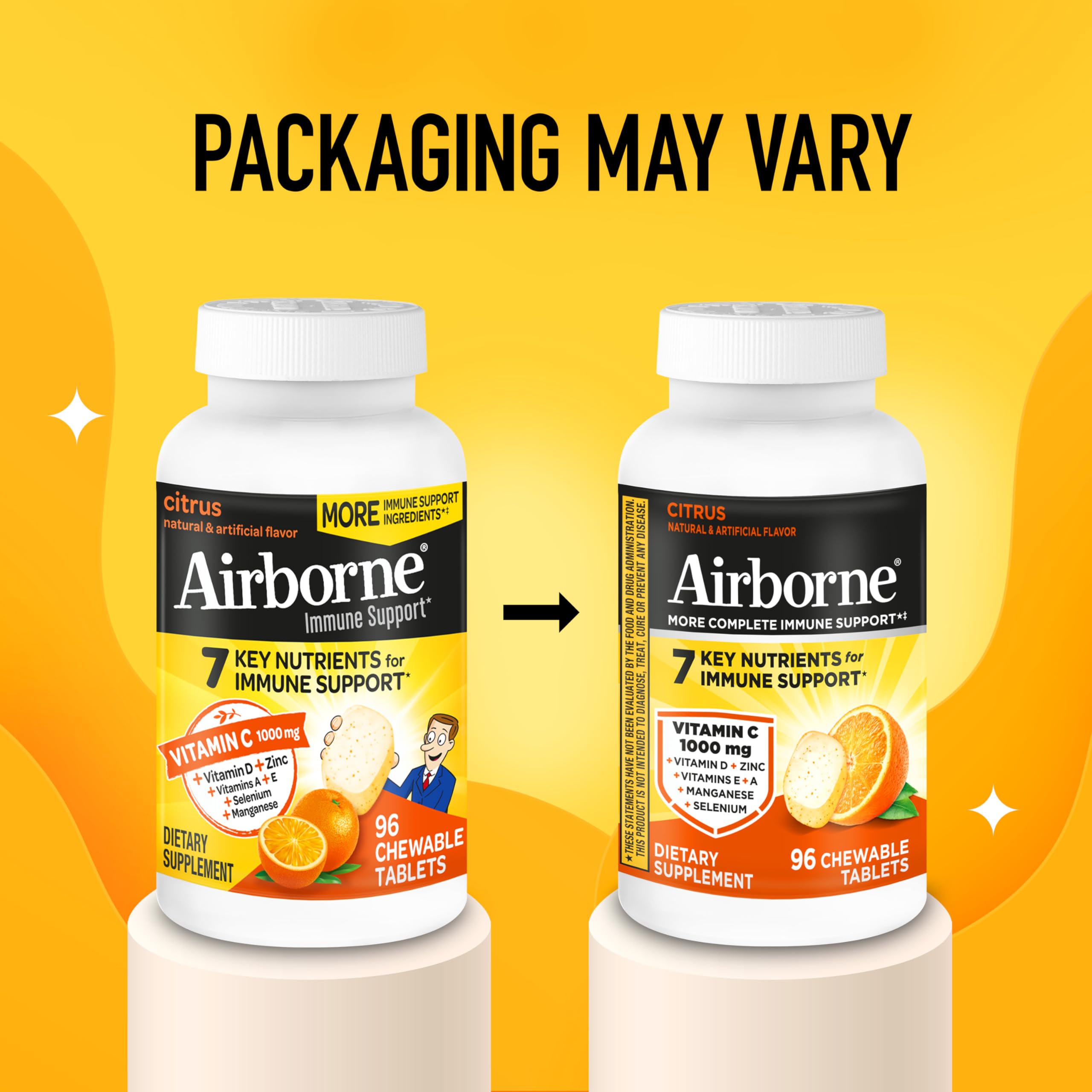 Four chewables per serving shown, illustrating convenient daily dose.