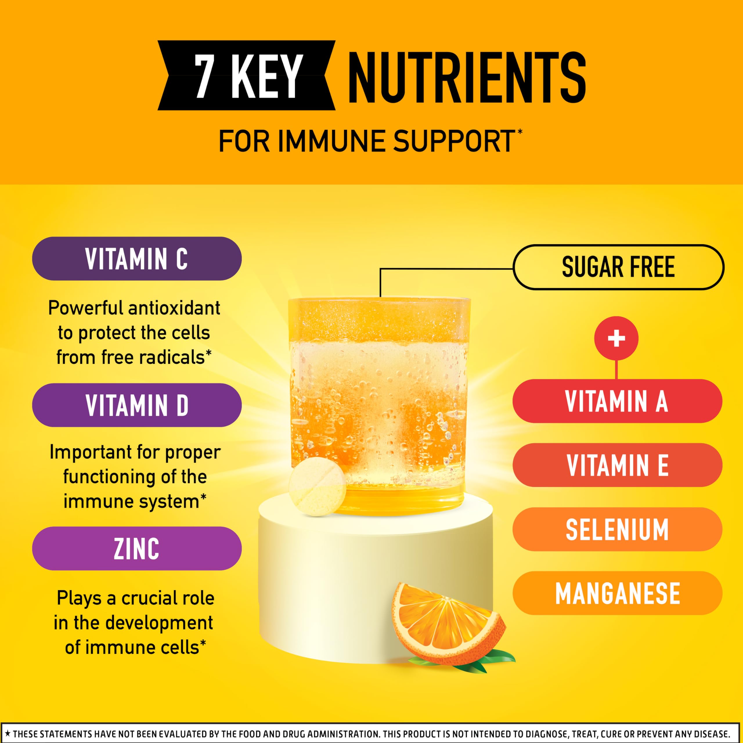 Airborne vitamin D and zinc immune support in a sturdy bottle for daily use.