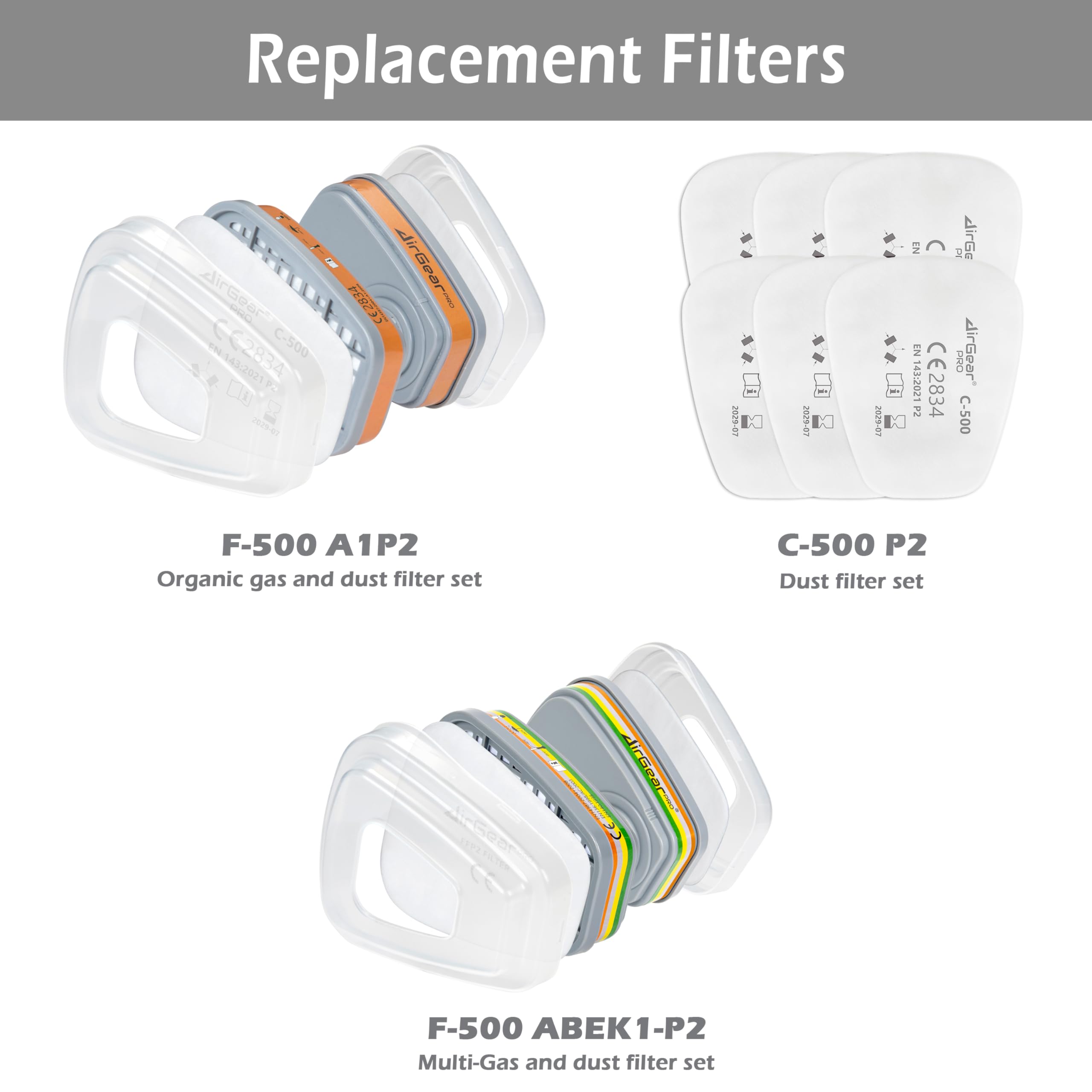 AirGearPro G-500 reusable filters extend use between jobs