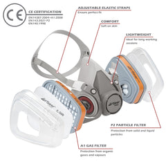AirGearPro G-500 side profile highlights adjustable straps for a secure fit