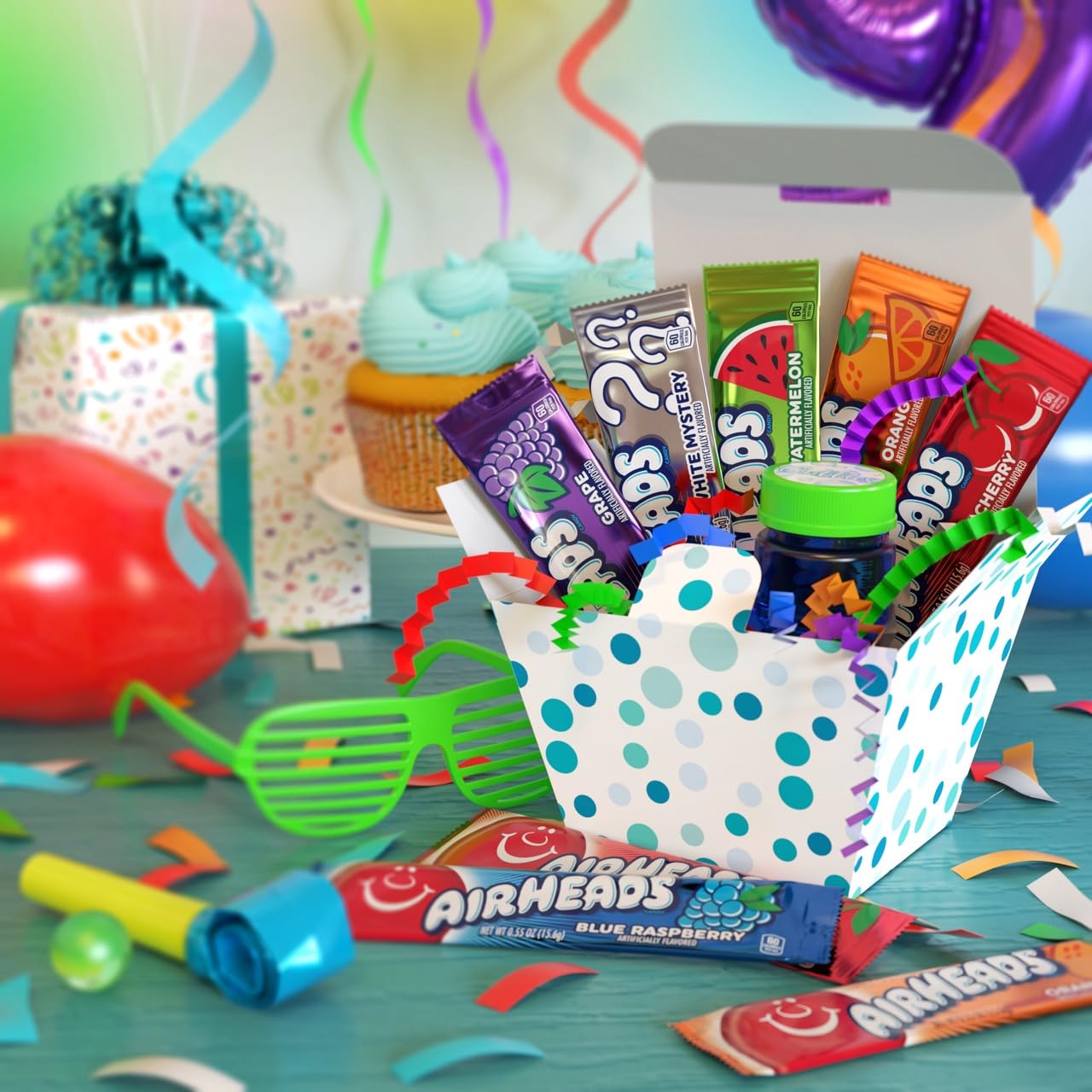 Airheads Mini Bars individually wrapped for convenient grab-and-go snacking.