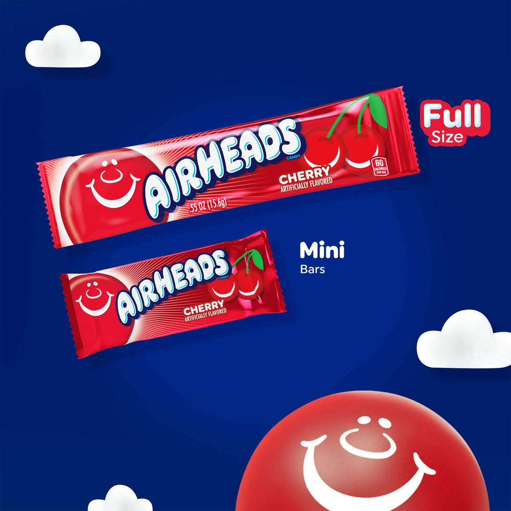 Airheads Watermelon close-up reveals vibrant hues and stretchy bite.