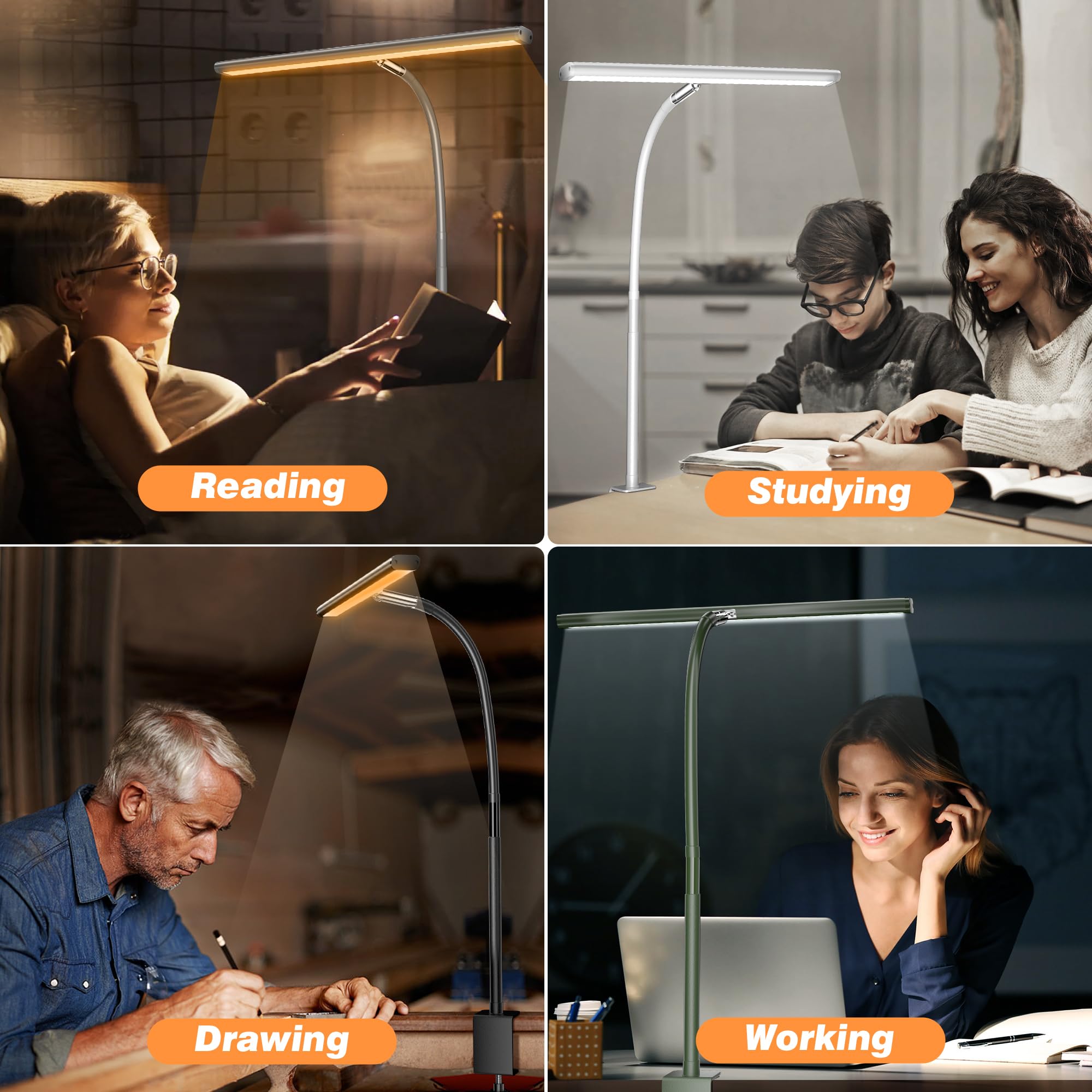 Airlonv lamp ships with USB power adapter for plug-and-play use