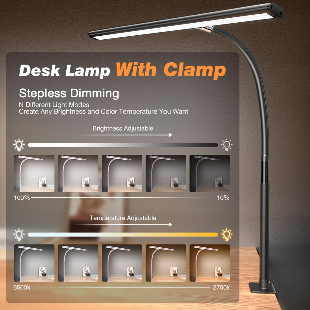 Airlonv gooseneck lamp offers 360-degree light direction for flexible setup