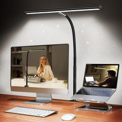 Airlonv LED desk lamp with stepless dimming for customizable comfort and focus
