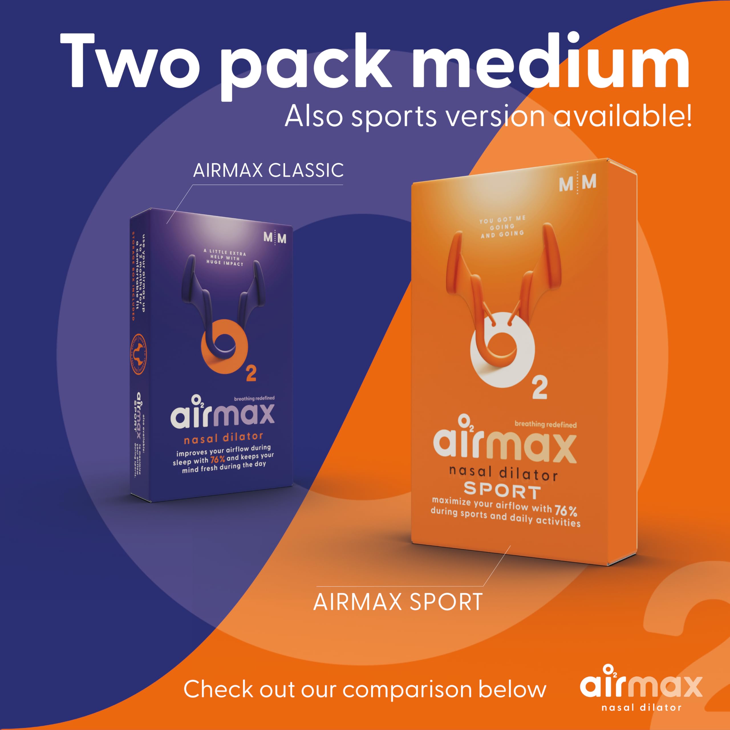 Air Max nasal dilators in box ready for nightly use.