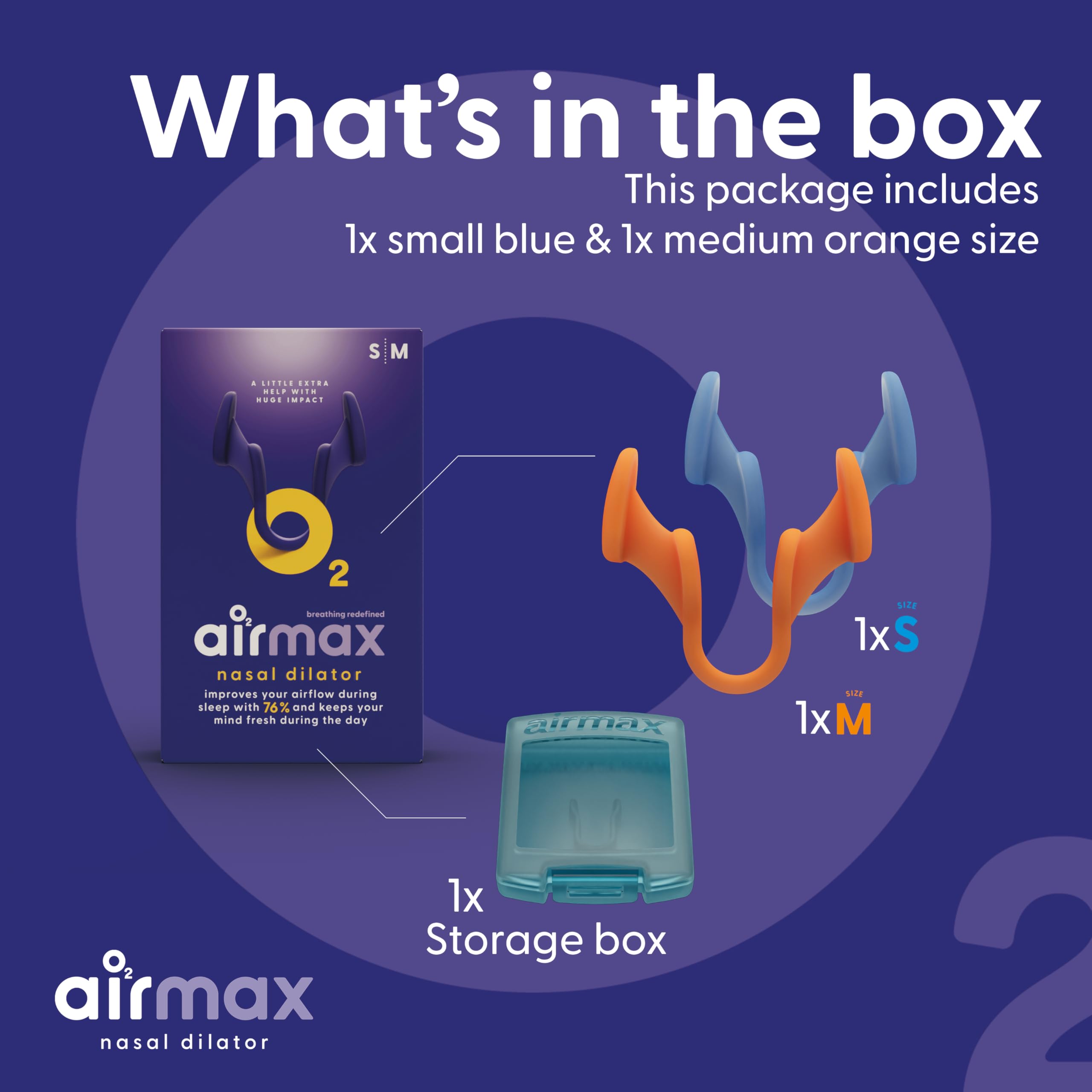 Air Max nasal dilators label notes clinical-inspired design