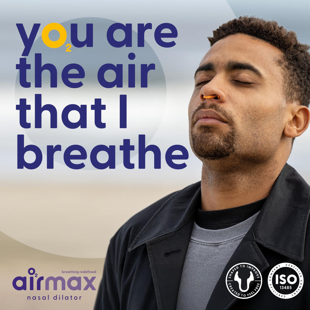 Air Max nasal dilators storage box emphasizes hygiene and travel-ready design