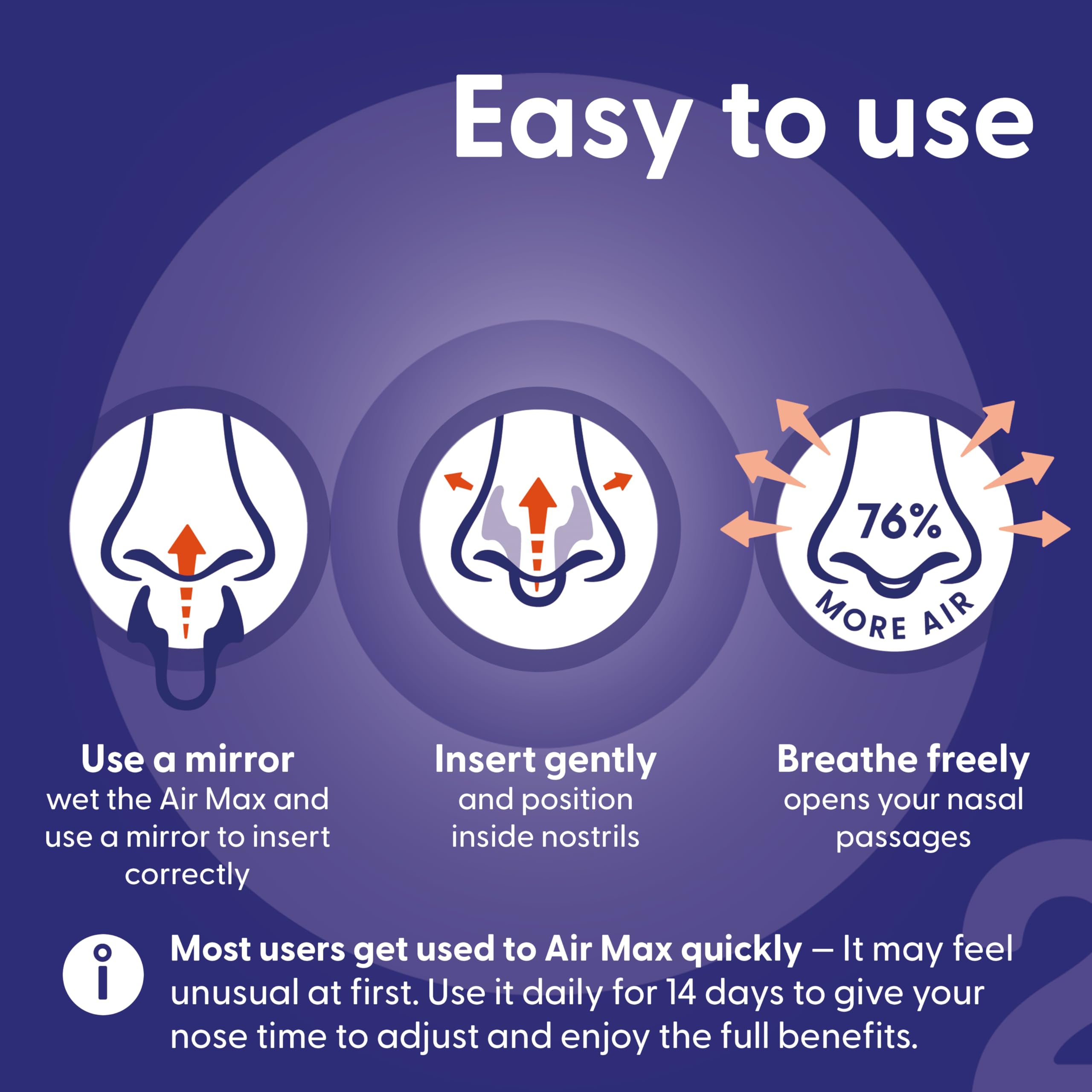 Air Max nasal dilators storage case keeps hygiene and transport-ready.