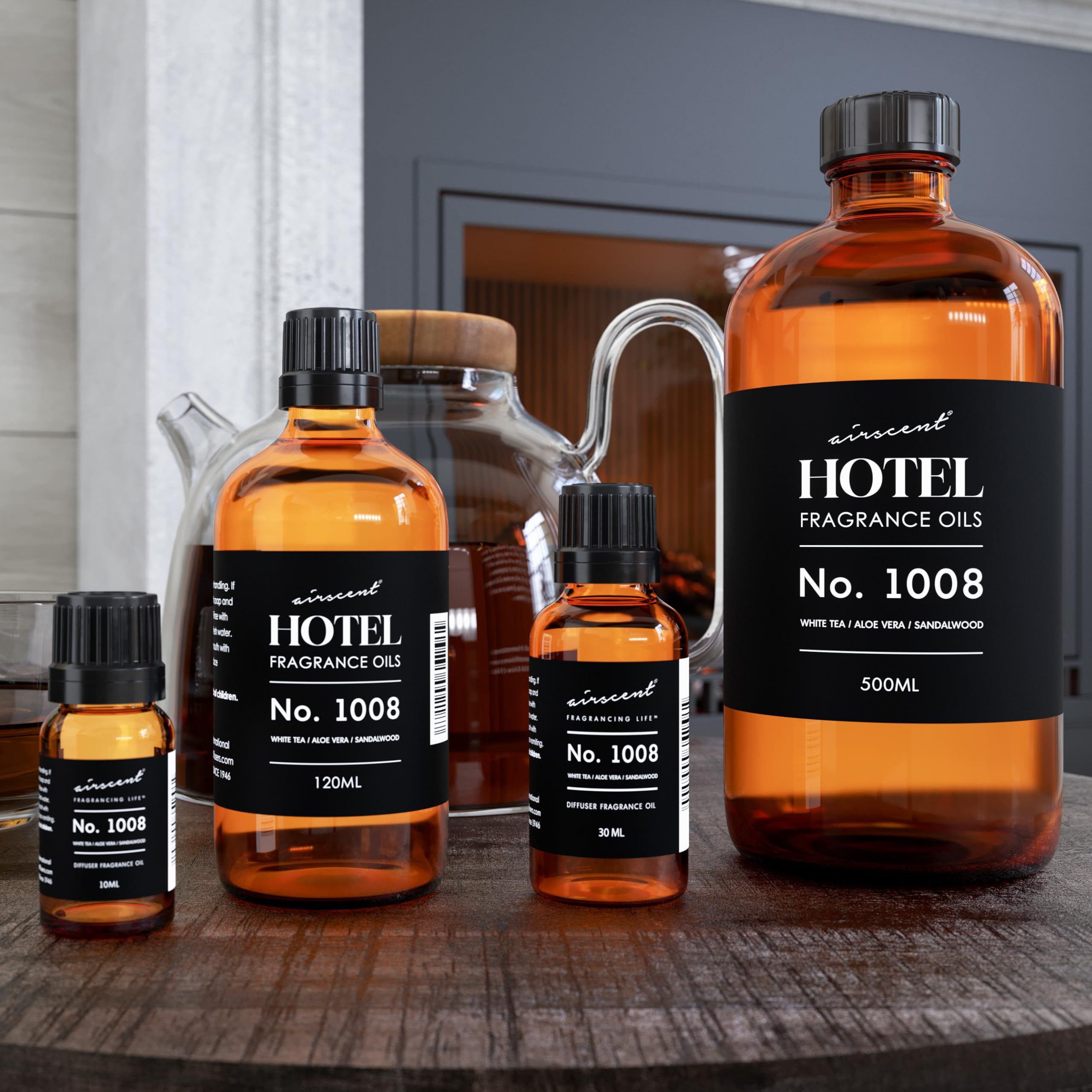 Air-Scent Hotel Diffuser Oil No. 1008 packaging ready for gifting