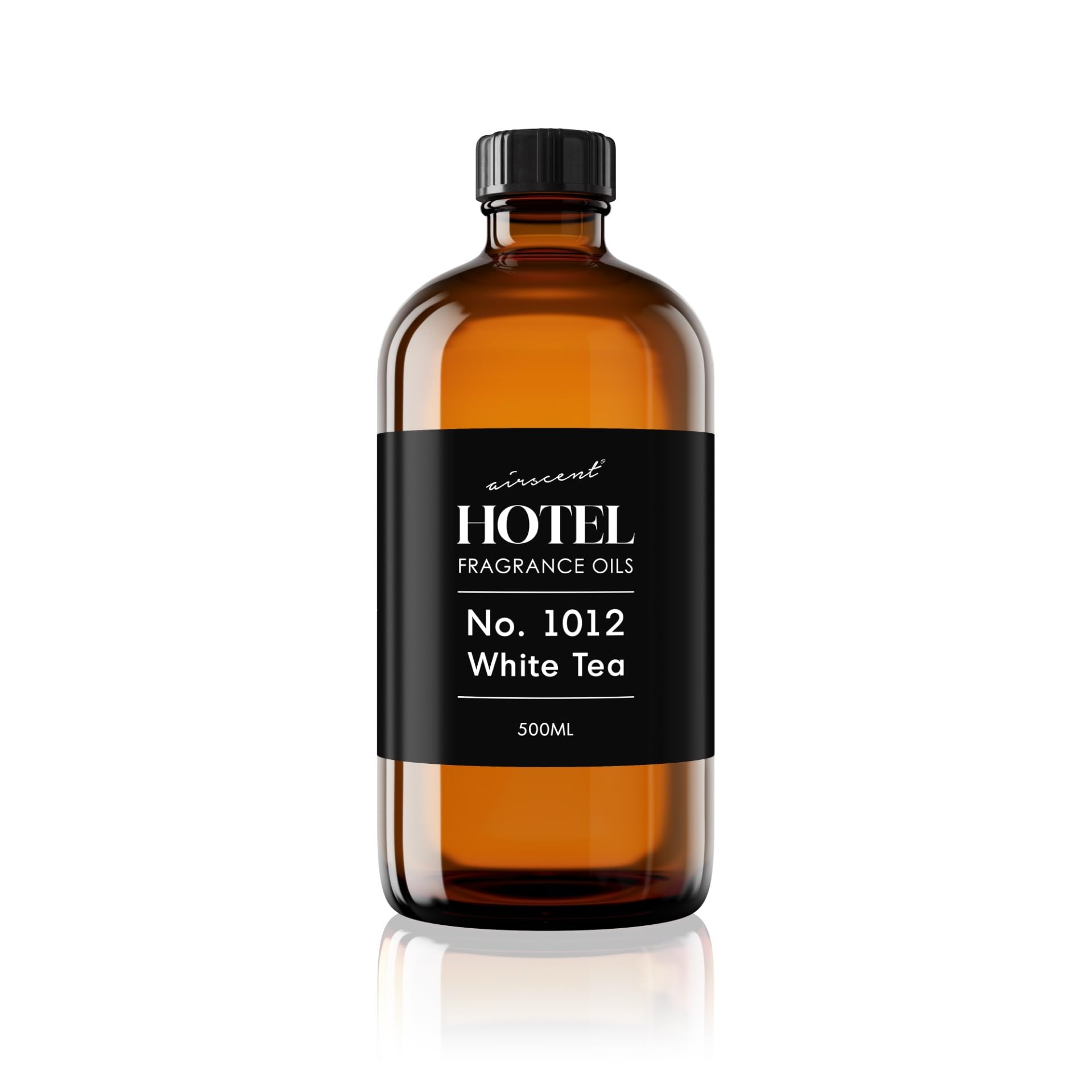 Air-Scent No. 1012 bottle pour presents premium white tea fragrance for refined spaces.