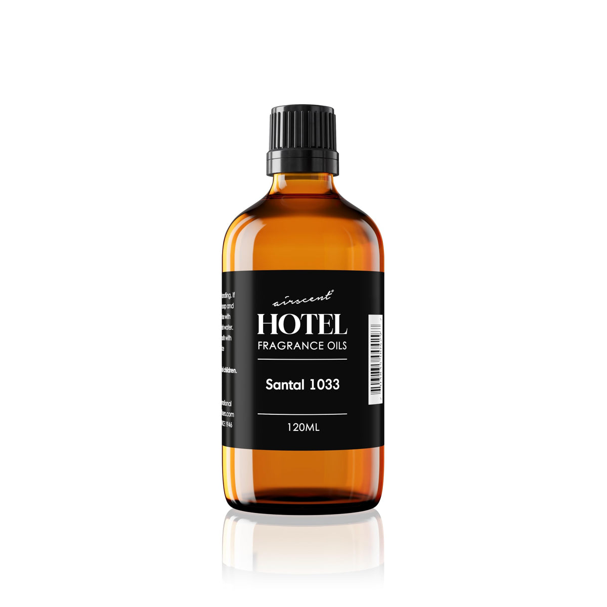 AirScent Santal No.1033 bottle closeup, premium diffuser oil for refined spaces