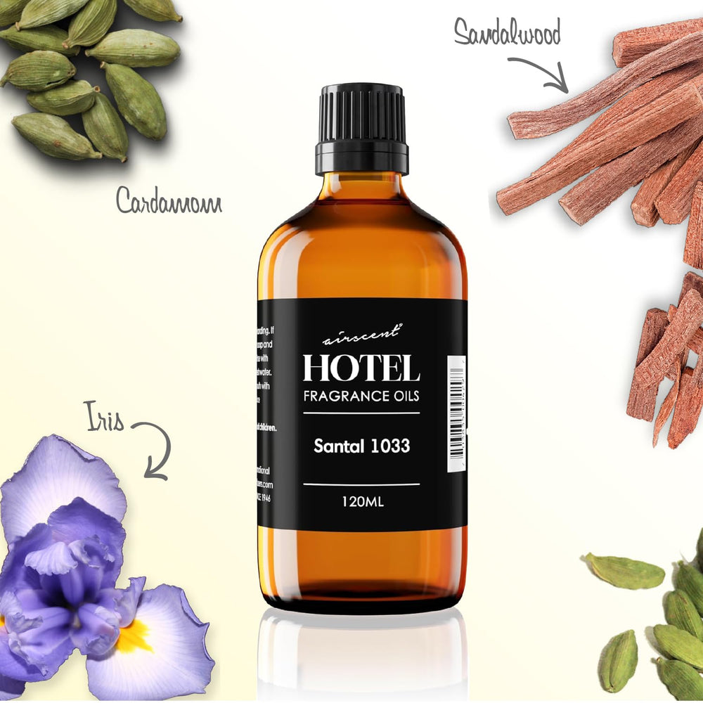 AirScent Santal No.1033 diffuses in a warm session, creating inviting ambience