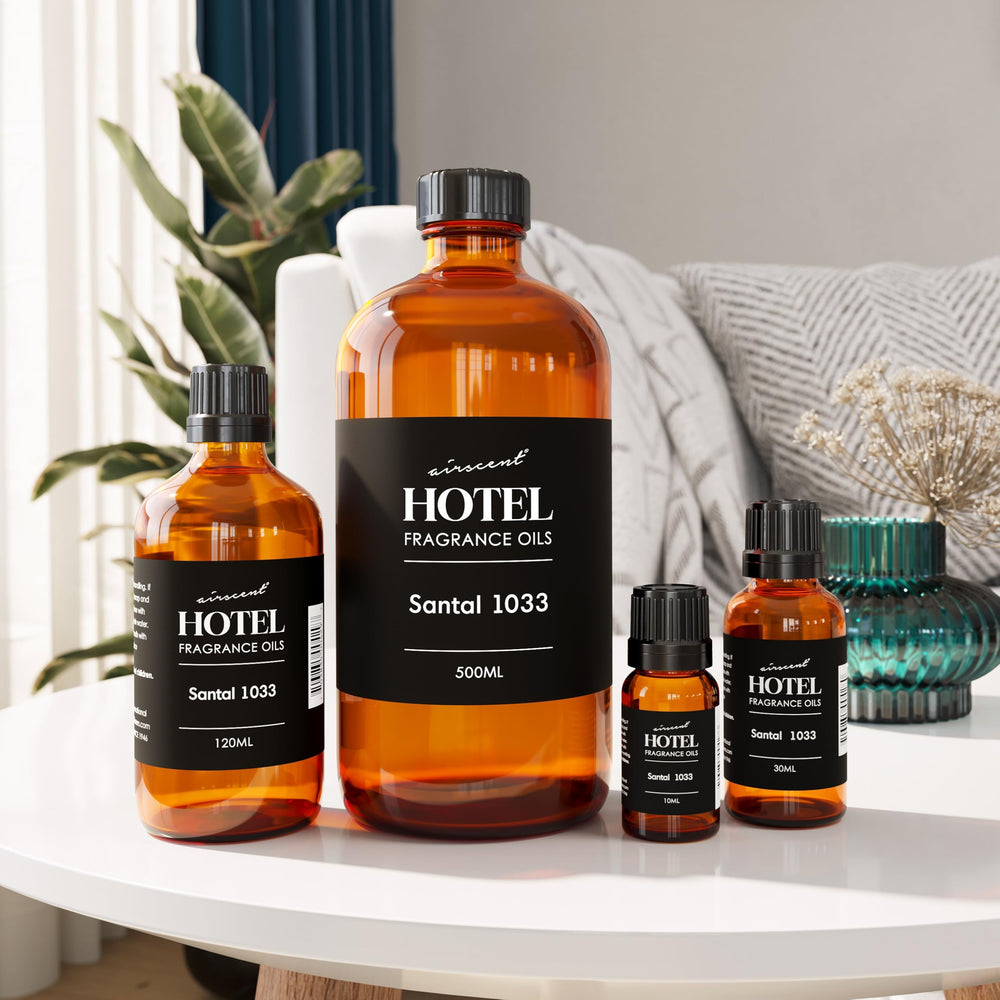 AirScent Santal No.1033 blends well with reed diffusers for room-wide aroma