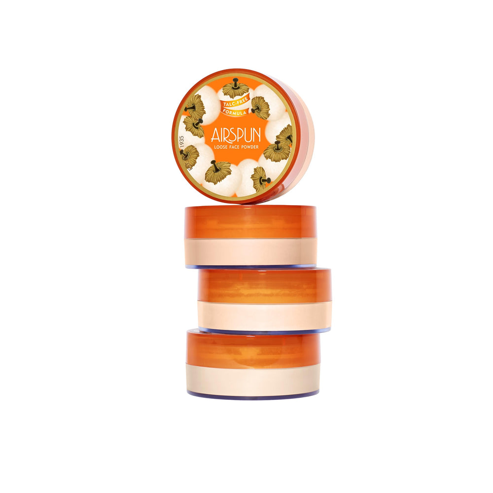 Airspun loose powder oil absorption helps control shine without residue