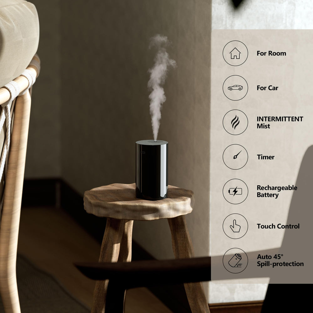 Airversa Serene White Tea oil bottle promotes calming spaces.