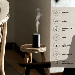 Airversa Serene White Tea oil bottle promotes calming spaces.
