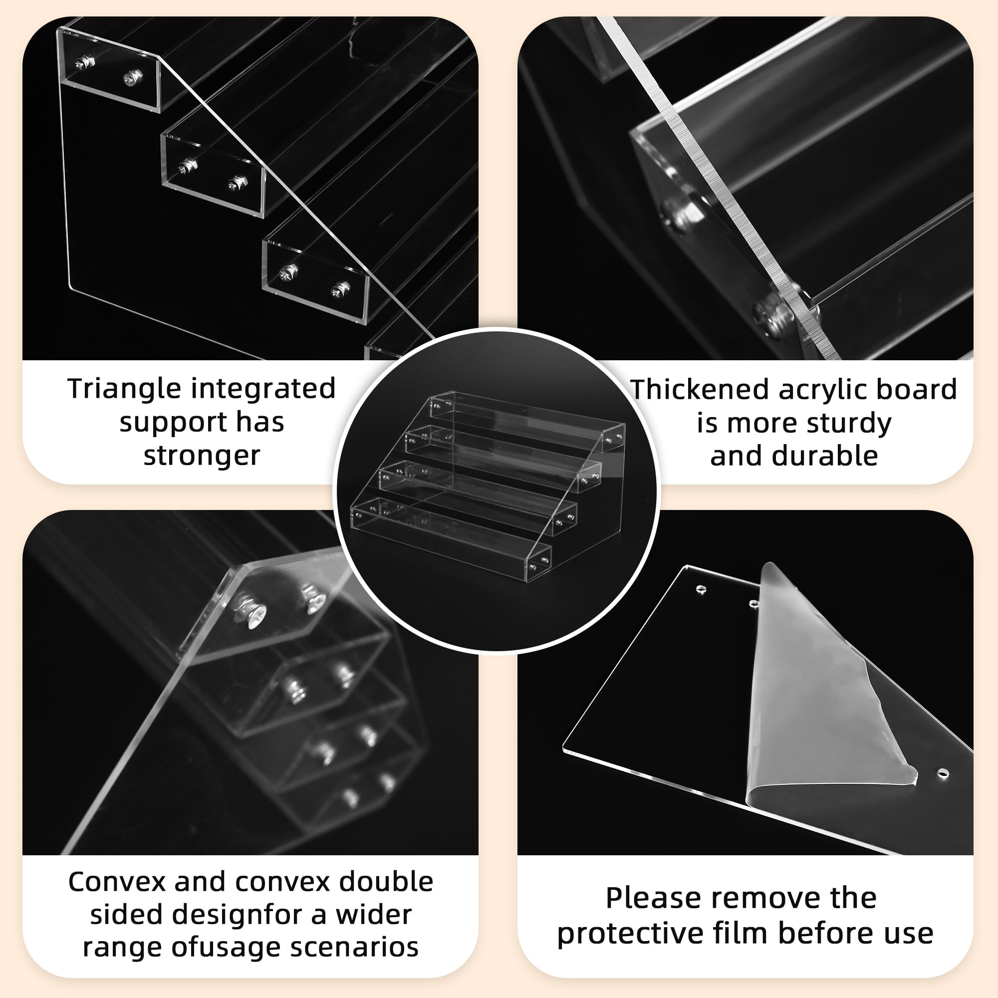 AISIDERK concave surface supports perfume and cosmetics securely.