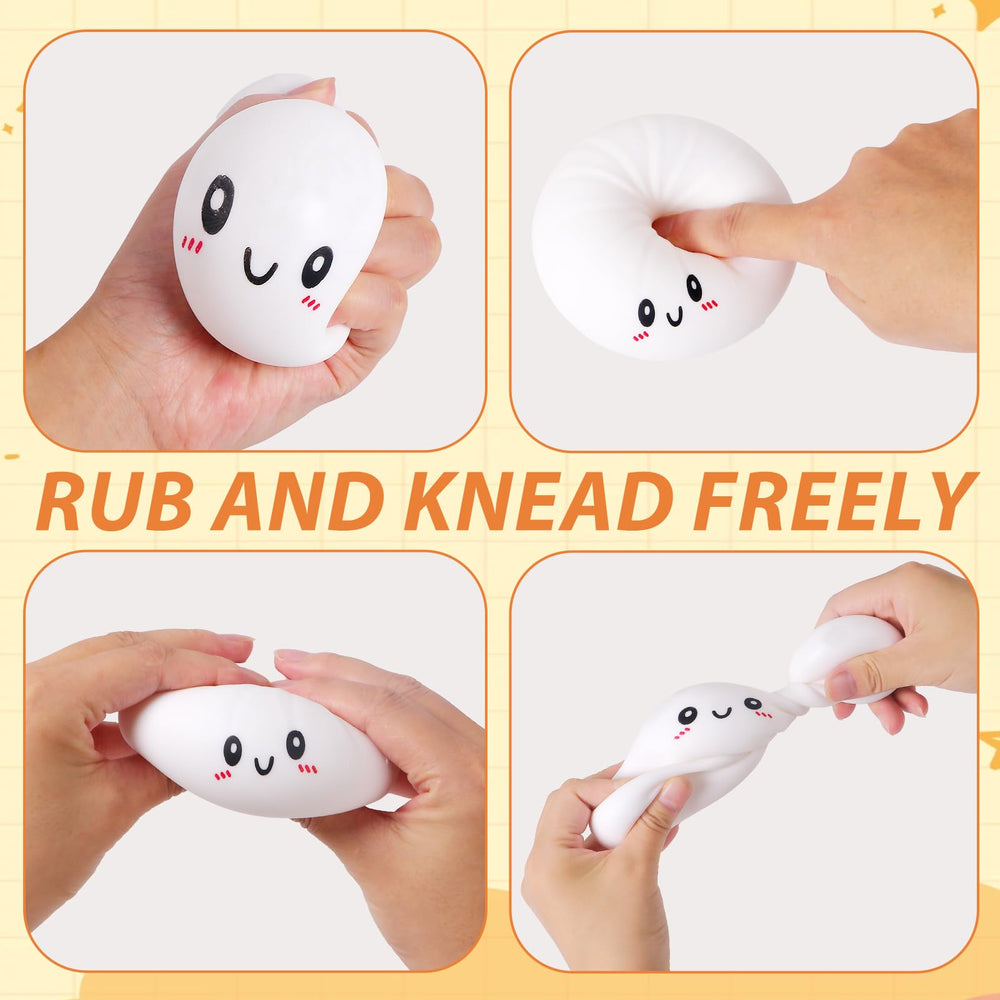 AiSiXin dumpling squishy toy with a smiling bun for focus.