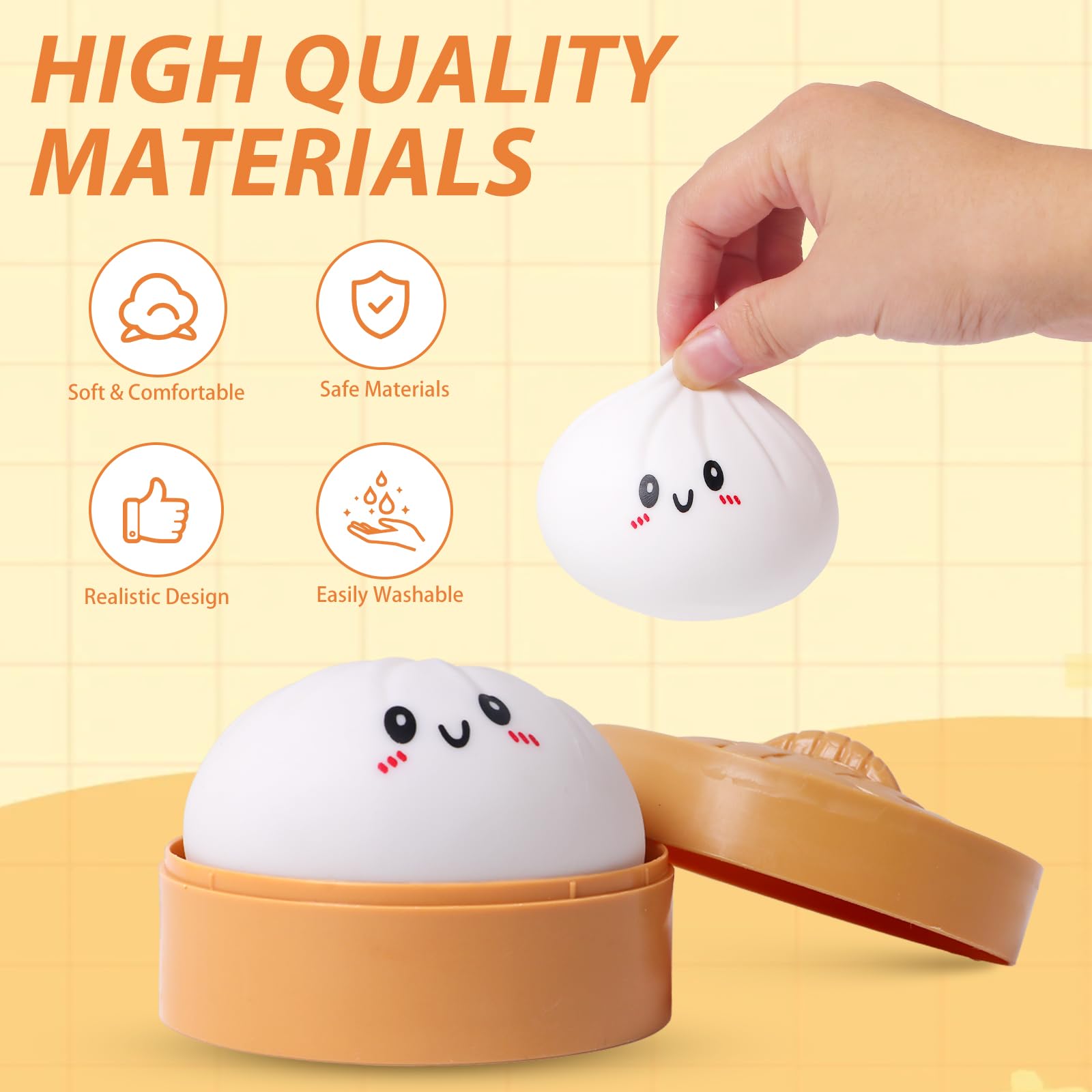 AiSiXin squeeze and stretch toy with soft texture for relief.