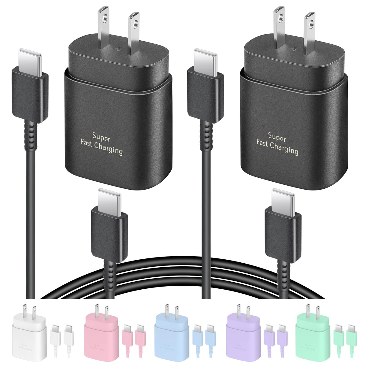 AISNI 25W USB-C charger front view for fast home charging