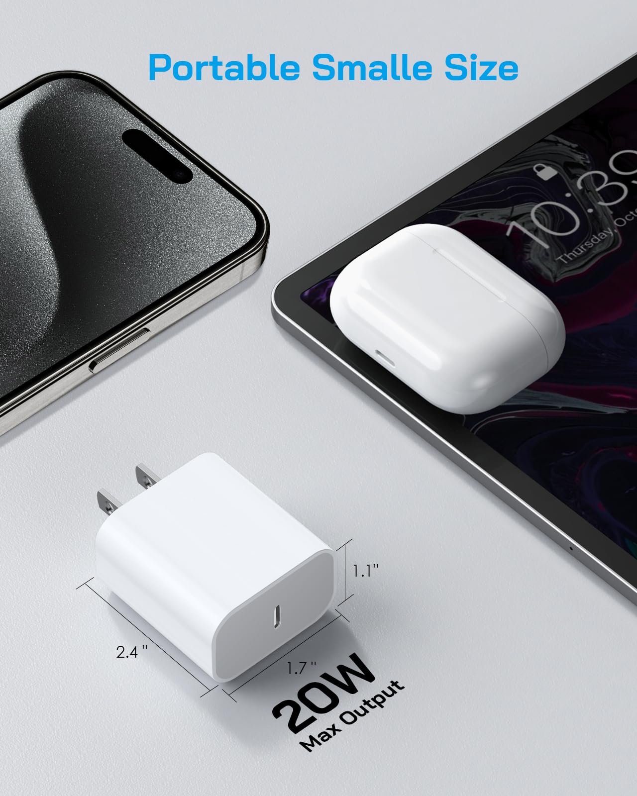AISNI USB-C charger compatible with many USB-C devices beyond iPhone series.