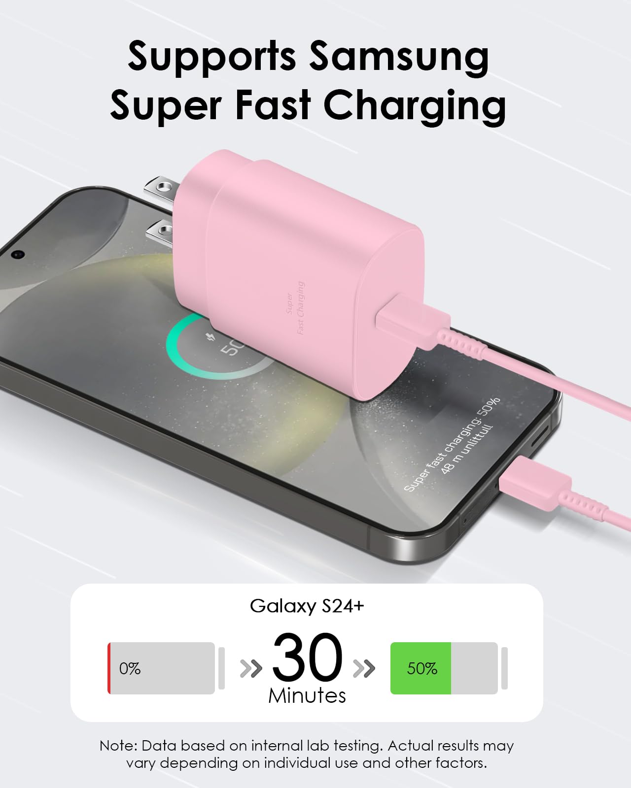 AISNI compact pink housing for portable charging anywhere
