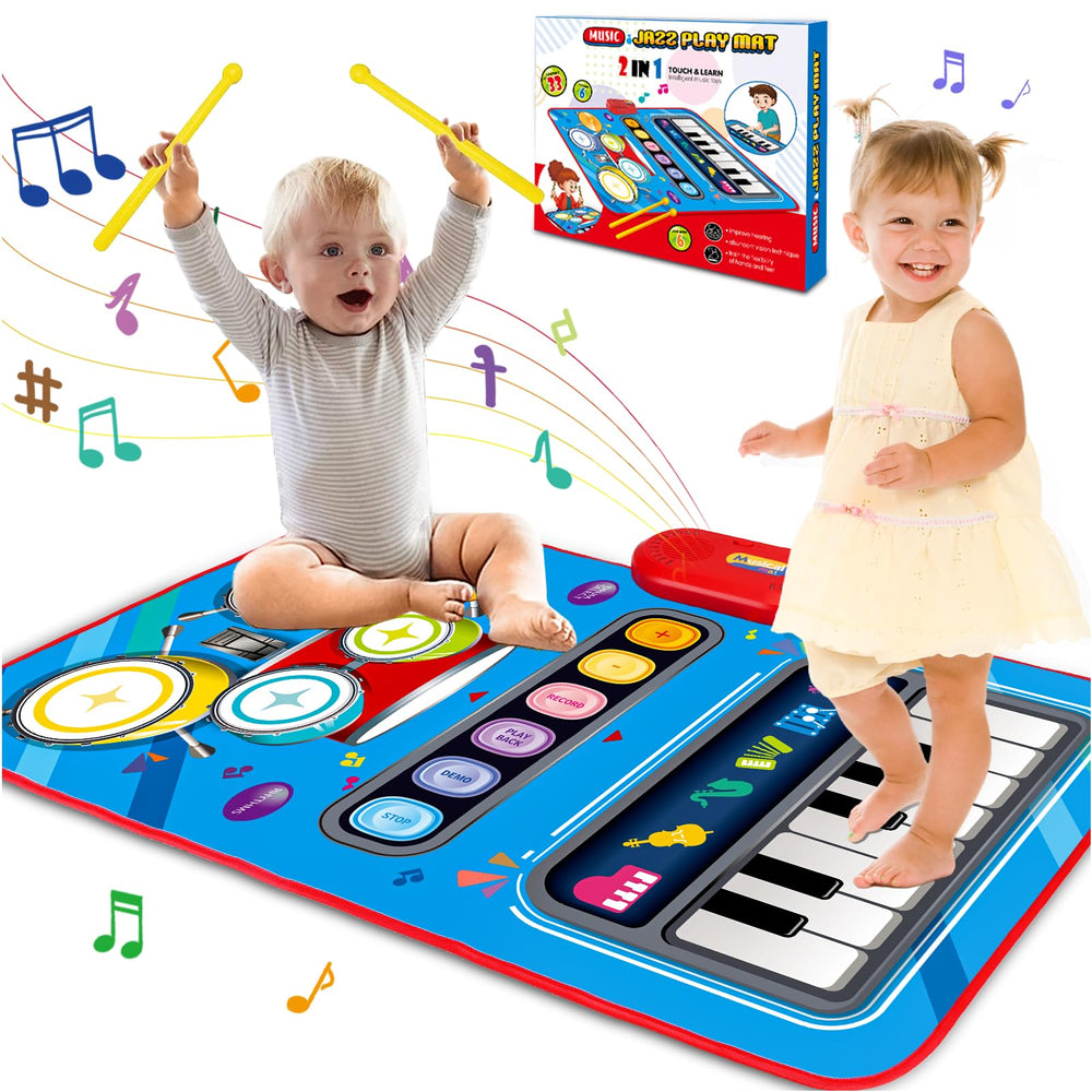 Aitbay baby musical mat piano side keys invites early rhythm exploration